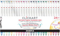 Title: ClickArt Retractable Marker Pen 0.6mm Light/Dark Asst 24Pk