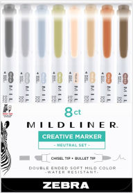 Title: Mildliner Double Ended Highlighter/Marker Vintage Set 8pk