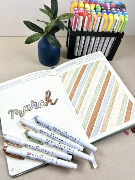 Zebra Mildliner Cool And Refined Double Ended Creative Markers BrushFine  Point White Barrel Colors Assorted Ink Colors Pack Of 5 Markers - Office  Depot