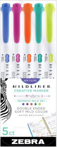 Title: Mildliner Double Ended Highlighter Assorted Friendly 5Pk