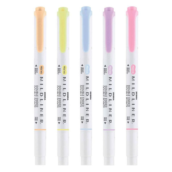 Mildliner Double Ended Highlighter Gentle Pack