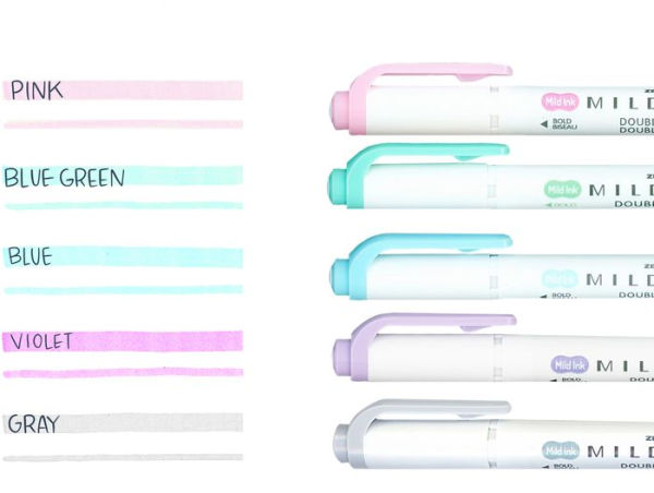 Mildliner Double Ended Highlighter Top Sellers Asst 5Pk