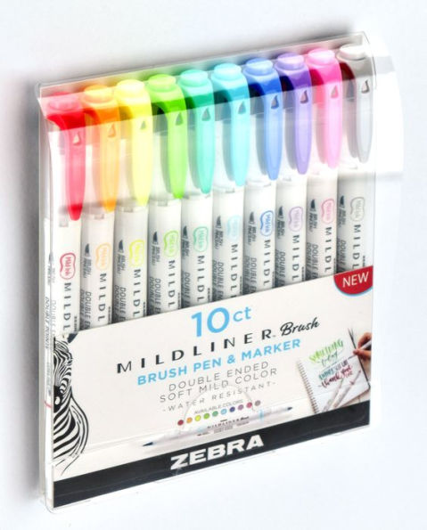 Zebra Mildliner Brush 10-pack