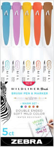 Title: Mildliner Double Ended Brush Assorted Warm Color 5Pk