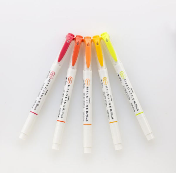 Mildliner Brush Assorted Fall Leaves 5pk