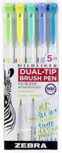 Title: Mildliner Brush Assorted Rainforest 5pk