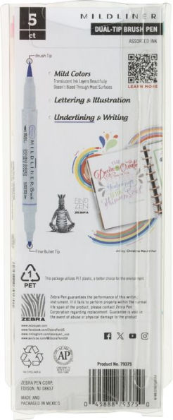 Mildliner Brush Assorted Cotton Candy 5pk