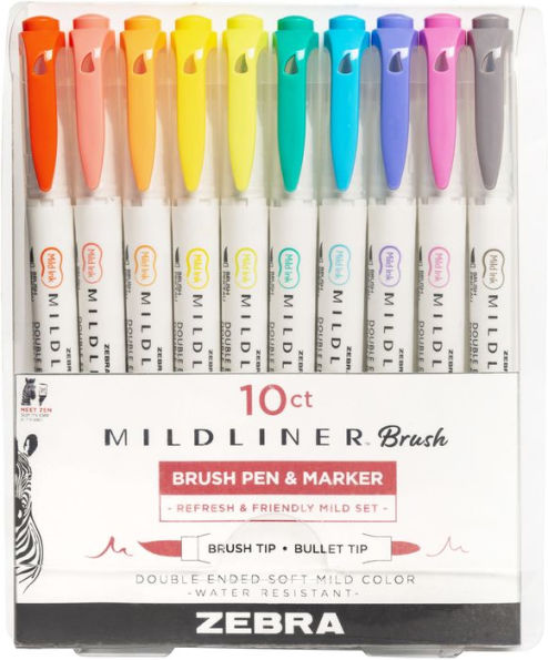 Mildliner Brush Assorted Friendly 10pk