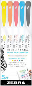 Title: Mildliner Brush Assorted Friendly 5pk