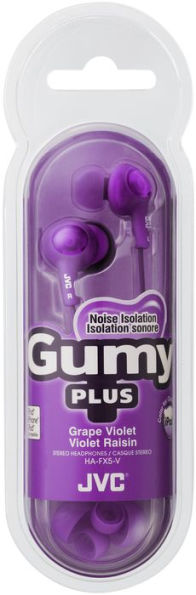 Jvc Gumy Plus Earbuds With Mic Violet By Jvc Headphones Violet Gumy Plu Barnes And Noble® 2741