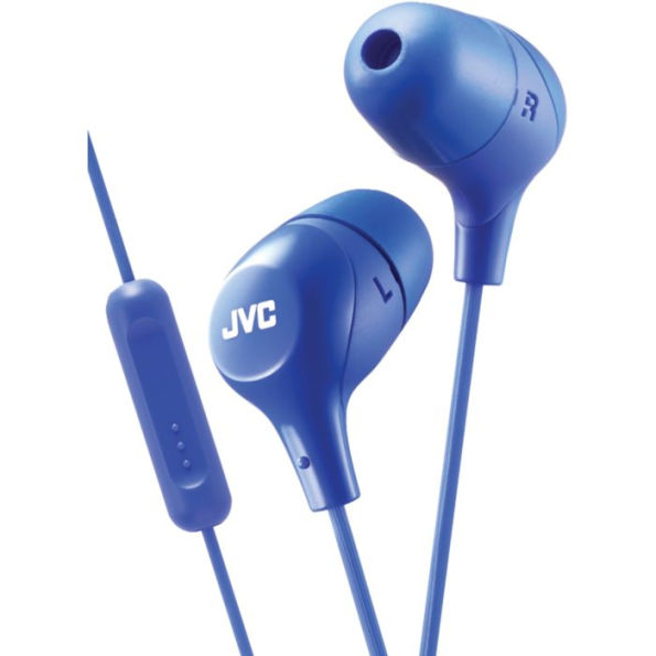 Marshmallow Inner-Ear Headphones with Microphone (Blue)
