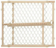 Title: Evenflo G202 Position And Lock Gate - Clear Wood - White Mesh