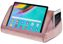 Alternative view 1 of Velour Tablet Pillow, Pink