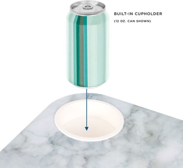 Cup Holder Lap Desk, Marble by Creative Manufacturing LLC Barnes & Noble®