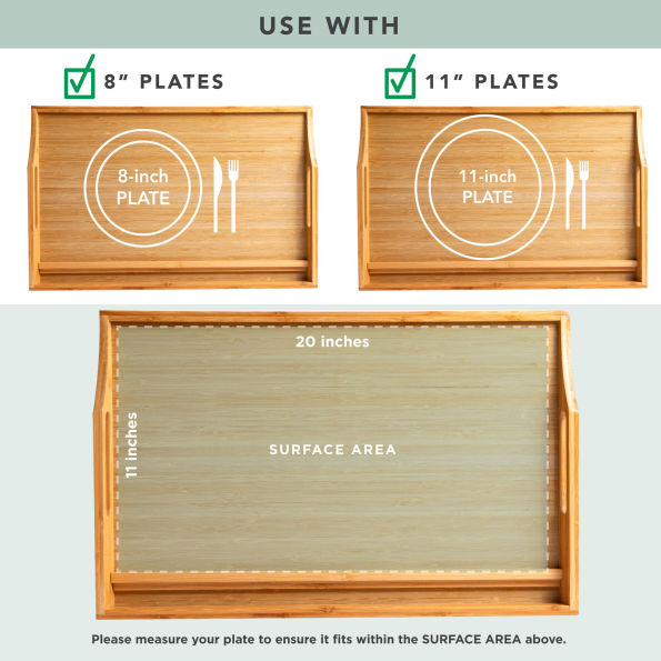 Bamboo Natural Media Bed Tray