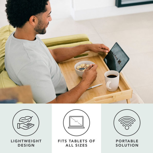 Bamboo Natural Media Bed Tray