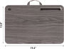 Alternative view 5 of Lighted Elevation Lap Desk, Gray Woodgrain