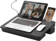 Lighted Elevation Lap Desk, Black Leather