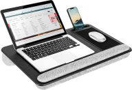 Home Office Pro Lap Desk, Black Leather