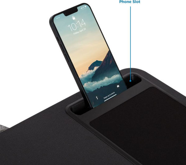 Home Office Pro Lap Desk, Black Leather by Creative Manufacturing LLC