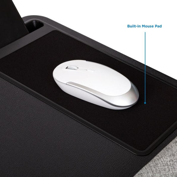 Home Office Pro Lap Desk, Black Leather by Creative Manufacturing LLC