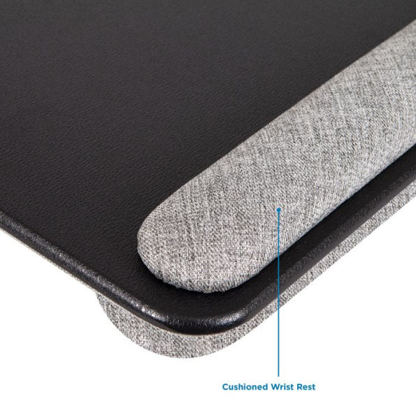 Home Office Pro Lap Desk, Black Leather by Creative Manufacturing LLC