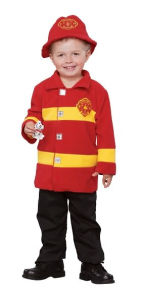 Title: Brave Firefighter Toddler Costume: Size Toddler (2T-4T)