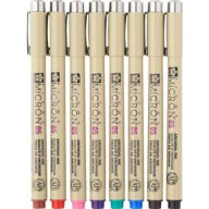 Title: Sakura Pigma Micron Pens - 8 Pc Set (05) - Assorted Colors