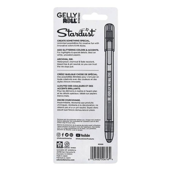Sakura Gelly Roll Retractable - Stardust Melon Mix - 3 pack