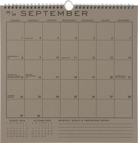 2025 Paper Source Grid 17 Month Calendar by Paper Source Barnes & Noble®