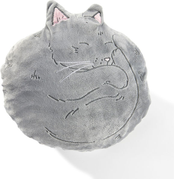 Curled Cat Heatable Pillow