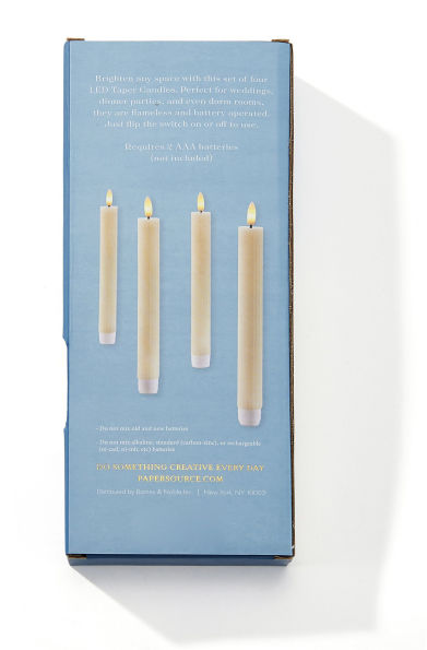 LED Flameless Candles Set of 4