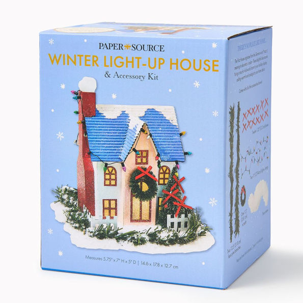 Winter Putz House & Accessory Kit