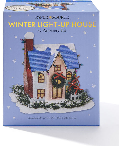 Winter Putz House & Accessory Kit