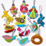 Title: 12 Days of Christmas Felt Ornaments Kit