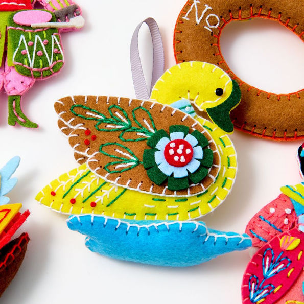 12 Days of Christmas Felt Ornaments Kit