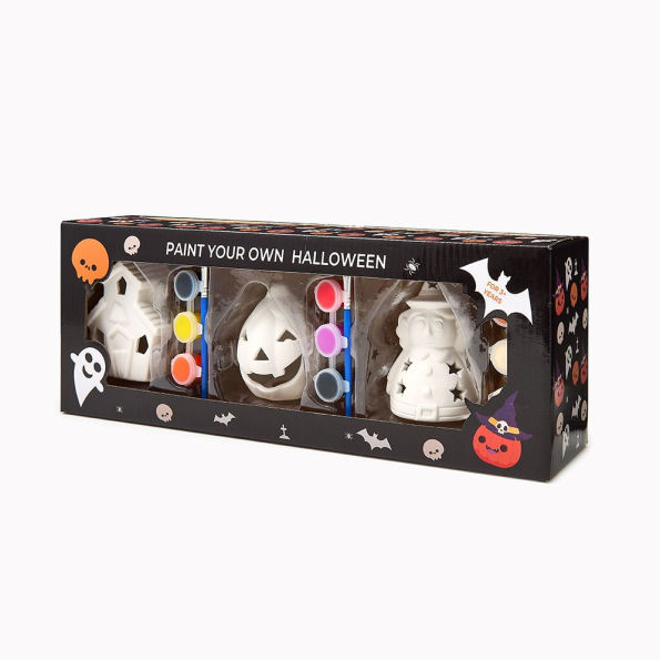 Paint Your Own Halloween Kit - Haunted House, Jack O'Lantern, Witch
