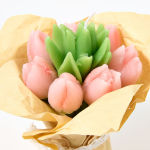 Alternative view 3 of Pink Tulip Candle Bouquet