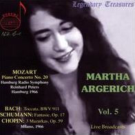 Martha Argerich, Vol. 5: Mozart, Bach, Schumann, Chopin