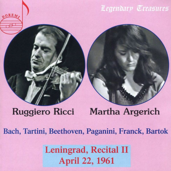 Ruggiero Ricci, Martha Argerich: Leningrad, Recital II