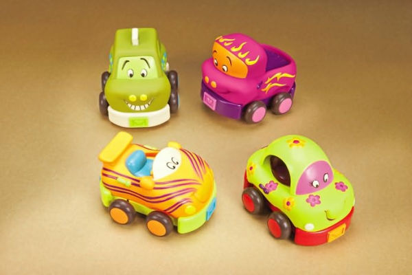 Wheeee-ls Pull Back Toy Vehicle Set With Sounds