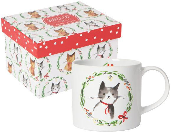 Jingle Cat Boxed 14 Oz Mug