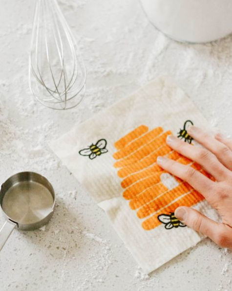 Bees Swedish Dish Cloth