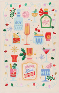 Title: Festive Drinks Tea Towel