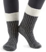 Alternative view 3 of Womens Chenille Socks with White Cuff