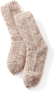 Womens Reading Socks, Two-Toned