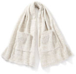 Alternative view 1 of Reading Shawl with Pockets, Cream