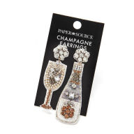 Title: Champagne Bottle Earrings