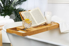 Alternative view 2 of Bamboo Bath Tub Caddy
