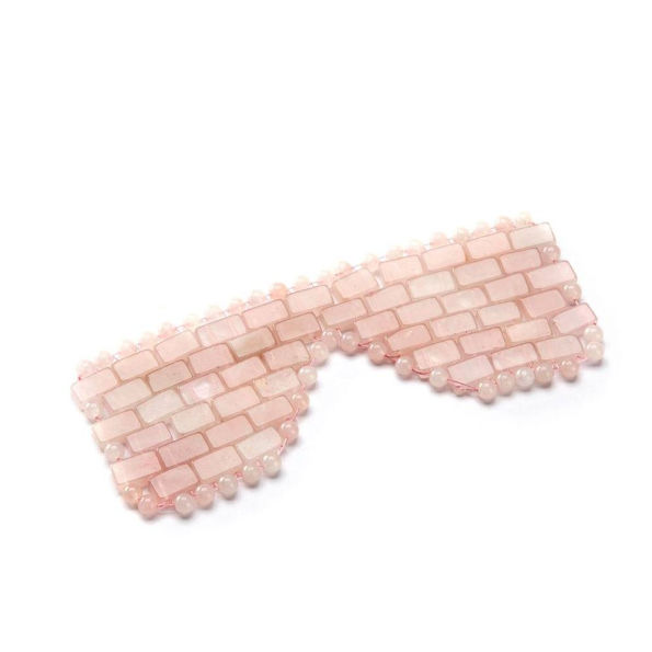 Rose Quartz Stone Eye Mask